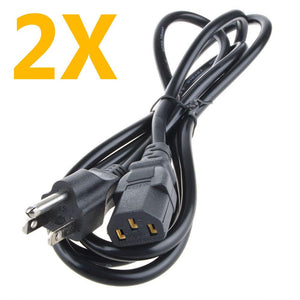 Generic 4ft Power Cord Cable Lead 3 Prong Standard PC Computer TV Monitor Cable