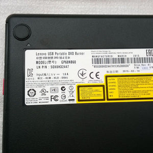 Lenovo Genuine USB Portable DVD Burner GP60NB50 25213868B