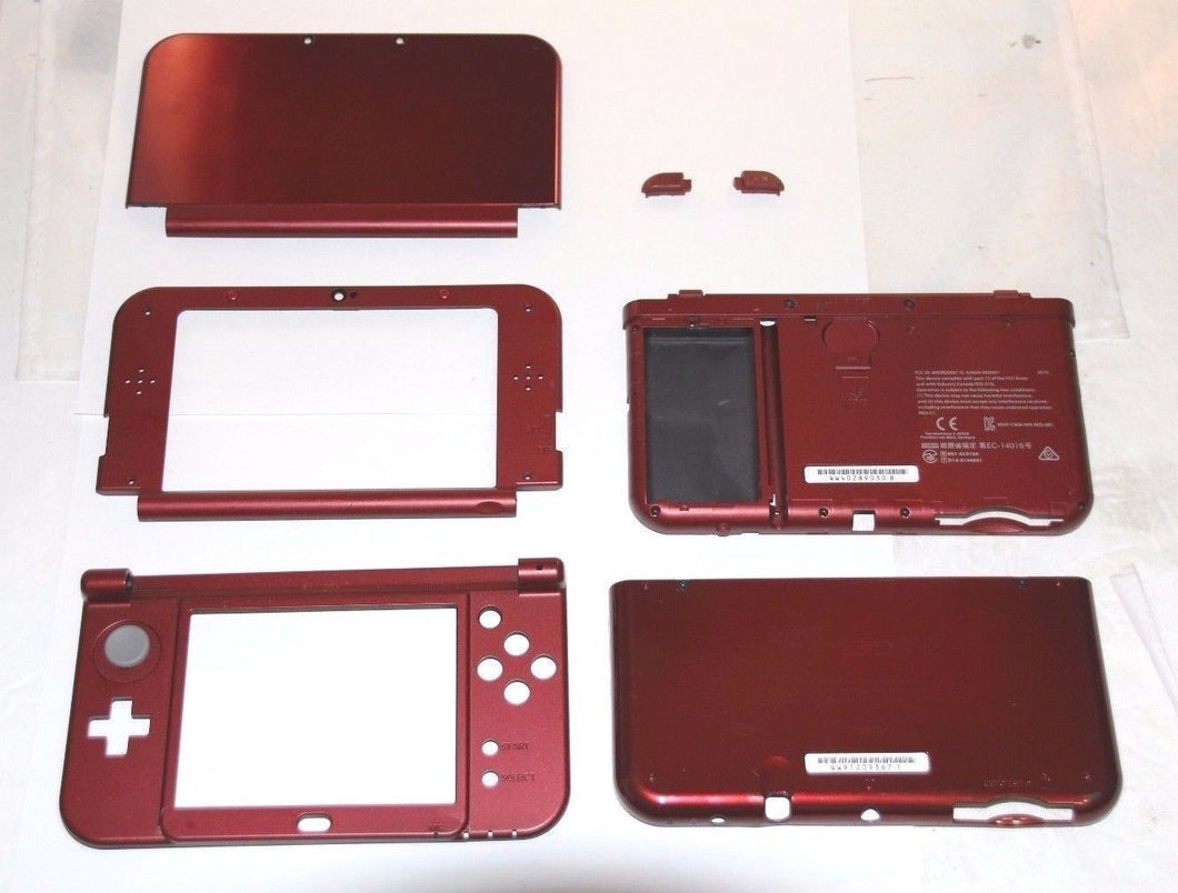 2015 New Version Nintendo 3DS XL LL Red Full Housing Parts Original Shell N3DSXL