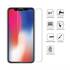 iphone x glass screen protector Tempered with cleaning pad (2 Pack)