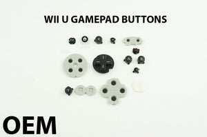 OEM Full Set Replacement Button for Nintendo Wii U Gamepad Controller Black