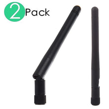 Load image into Gallery viewer, 2X New Black 5DB 2.4G SMA Male WiFi Wireless Adapter Network LAN Card Antenna TS
