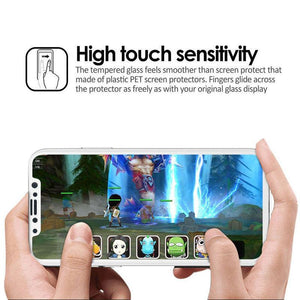 Useful iPhone X 3D Full Cover Slim Soft Edge Carbon Fiber Tempered Glass Film