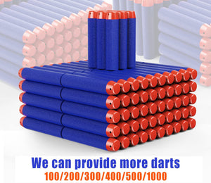 100x Refill Foam Darts For Nerf N-strike Series Blasters Bullets Kid Toy Gun