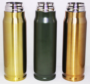 Bullet Thermos Coffee Mug Military Hunting Flask Novelty Stainless Steel 17oz