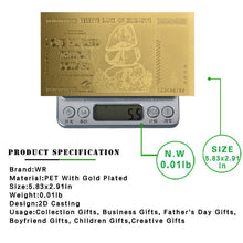 Load image into Gallery viewer, $100 One Hundred Trillion Dollar Gold Zimbabwe Banknote W/ Rock COA All Gold
