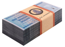 Load image into Gallery viewer, $100 One Hundred Trillion Dollar Zimbabwe Silver Blue Banknote Set /w Rock COA
