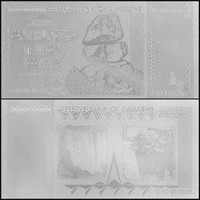 Load image into Gallery viewer, $100 One Hundred Trillion Dollar Zimbabwe Banknote W/ Rock COA All Silver

